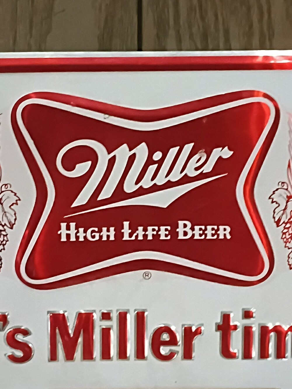 Vintage 1978 Miller High Life Sign
